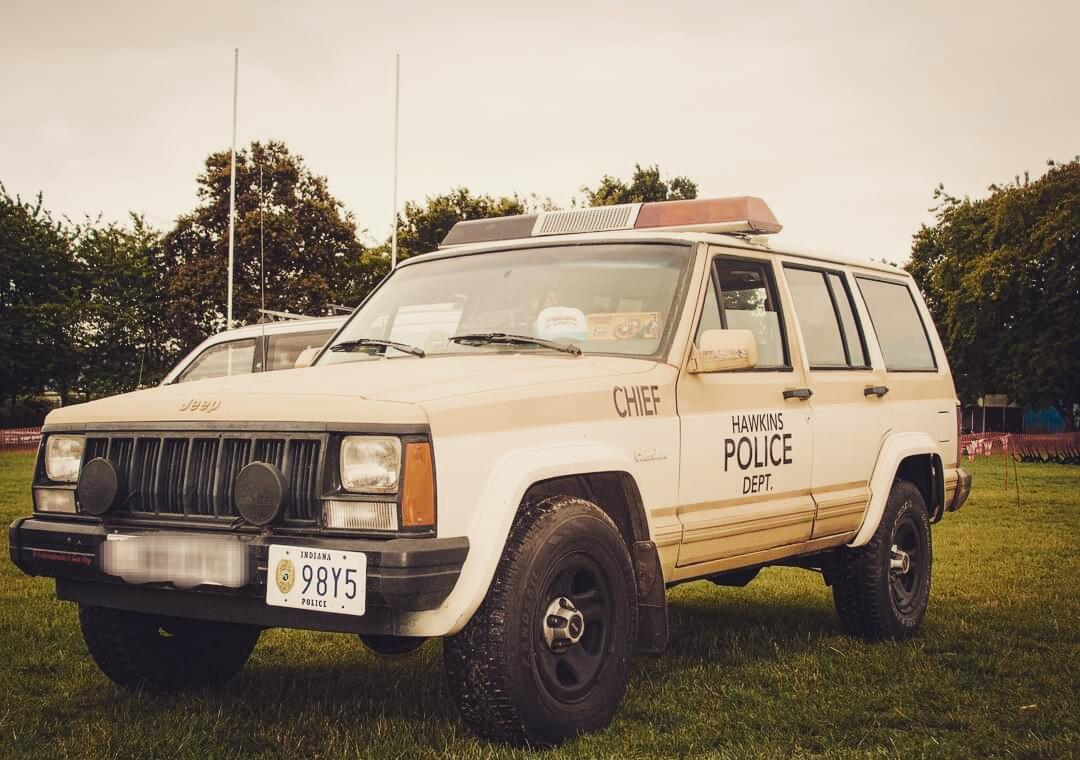 1993 Jeep XJ "Stranger Things" Chief Hoppers Police Truck American DreamsAmerican Dreams